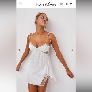 COPY - For Love and Lemons baby’s breath slip dress🍋 size small